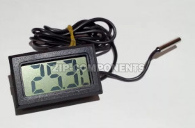 Термометр электронный TPM-10A (чёрный, металлический датчик)